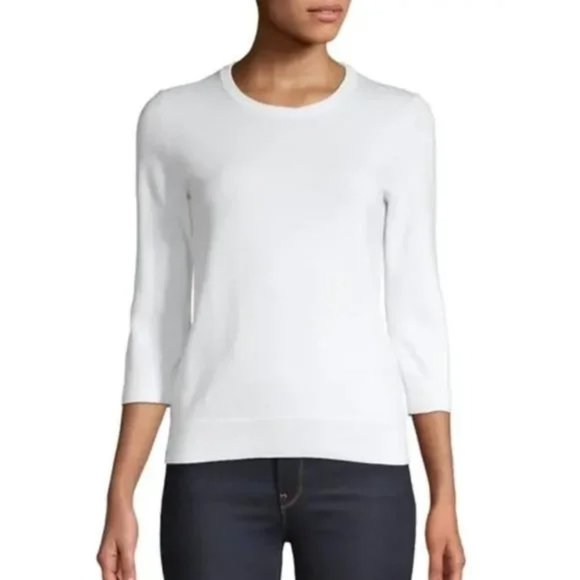Lord & Taylor Petite Crew-Neck Sweater - Picture 1 of 5